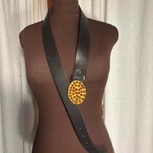 Italian Leather Designer Belt-M-L